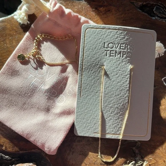 Lover’s Tempo Mini Curb Chain Necklace - Picture 2 of 4